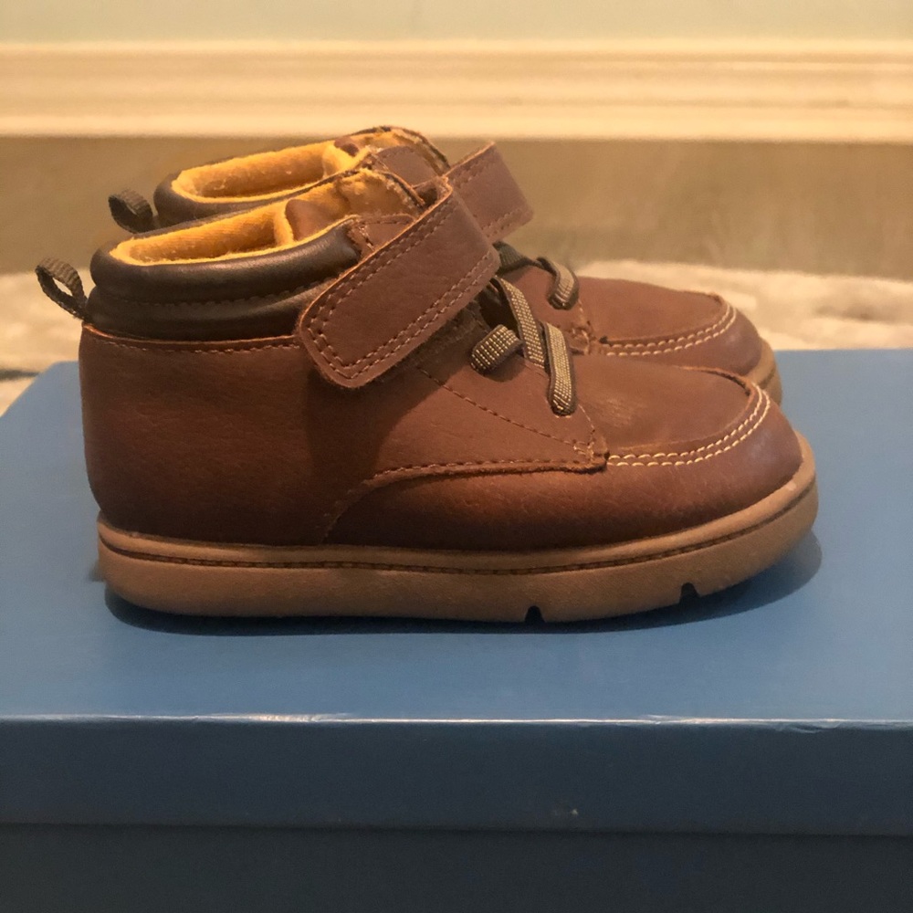 Brown leather shoes